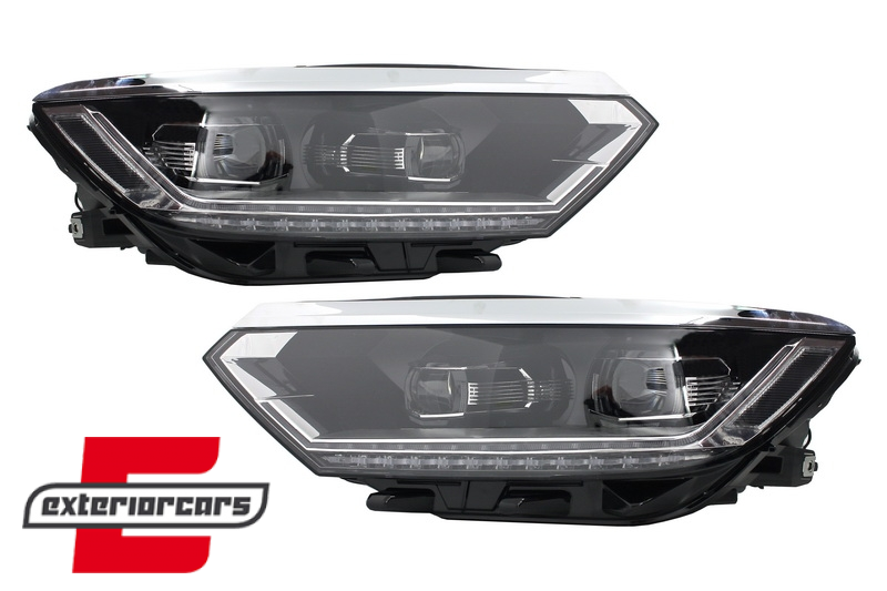 Full LED prednja svjetla SEQ žmigavci Matrix look / VW Passat B8 3G (2014-2019) - Slika 2