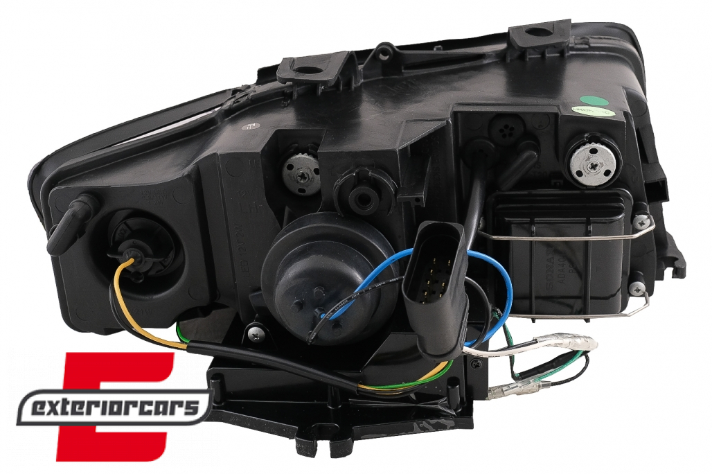 Prednja svjetla LED TubeLights dizajn (crna) / Audi A4 B6 (2000-2004) - Slika 19