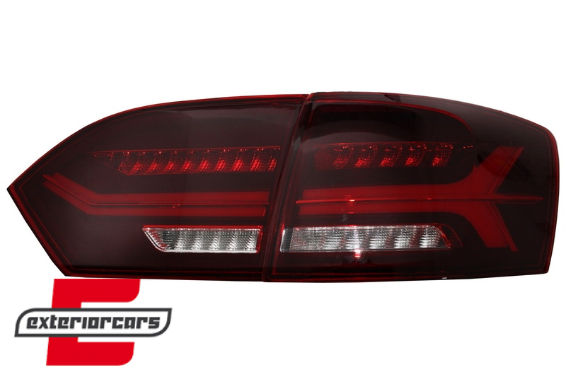 Full LED stražnja svjetla SEQ žmigavci (crvena/kristal) / VW Jetta Mk6 VI (2011-2014) - Slika 4