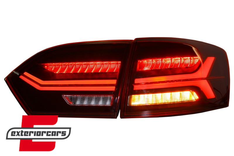 Full LED stražnja svjetla SEQ žmigavci (crvena/kristal) / VW Jetta Mk6 VI (2011-2014) - Slika 7