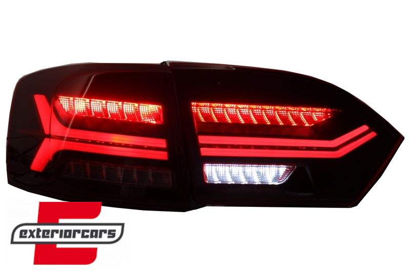 Full LED stražnja svjetla SEQ žmigavci (crvena/kristal) / VW Jetta Mk6 VI (2011-2014) - Slika 8