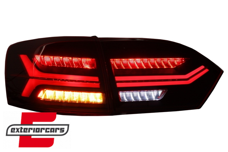 Full LED stražnja svjetla SEQ žmigavci (crvena/kristal) / VW Jetta Mk6 VI (2011-2014) - Slika 9