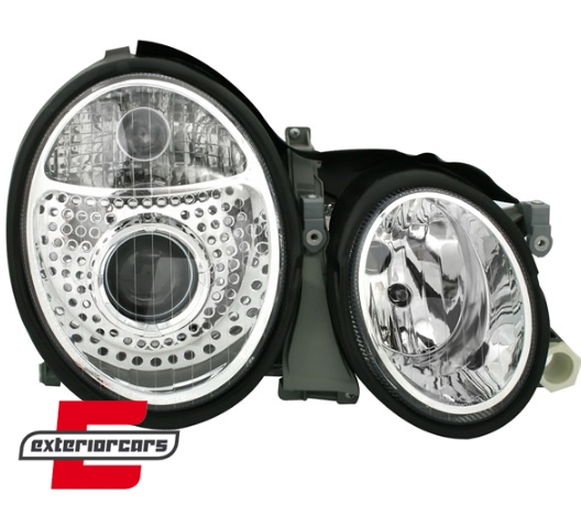 Prednja svjetla (chrome) / Mercedes CLK W208 (1997-04.2002) - Slika 2