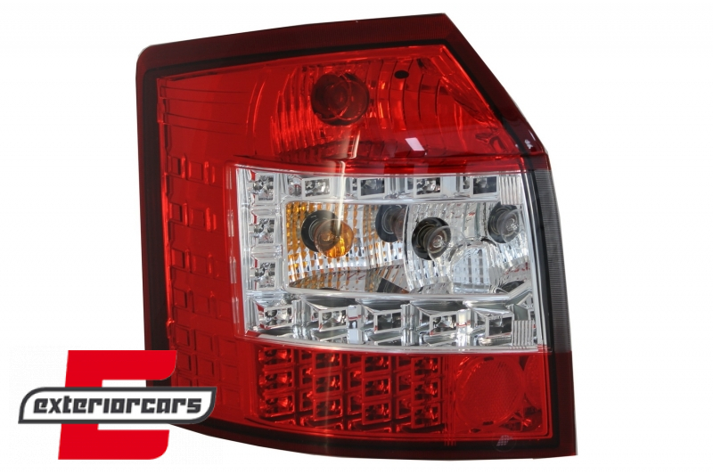LED stražnja svjetla (crvena/kristal) / Audi A4 B6 (2000-2004) karavan - Slika 3