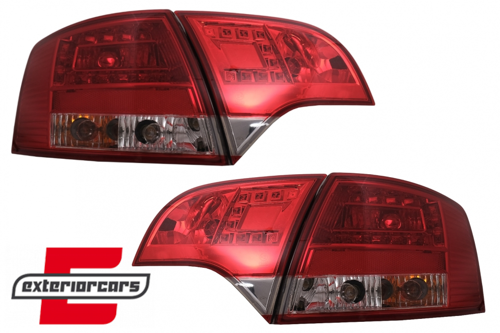LED stražnja svjetla (crvena/kristal) / Audi A4 B7 (2004-2008) karavan - Slika 12