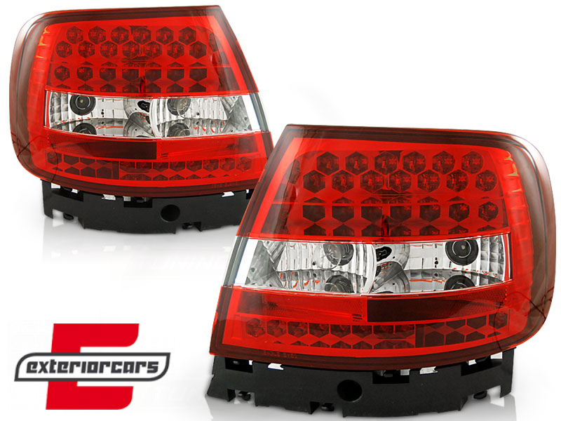 LED stražnja svjetla (crvena/kristal) / Audi A4 B5 (1994-09.2000) limuzina - Slika 2