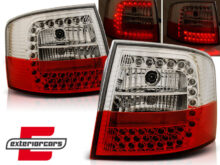 LED stražnja svjetla (crvena/kristal) / Audi A6 4B C5 karavan (1997-2004)