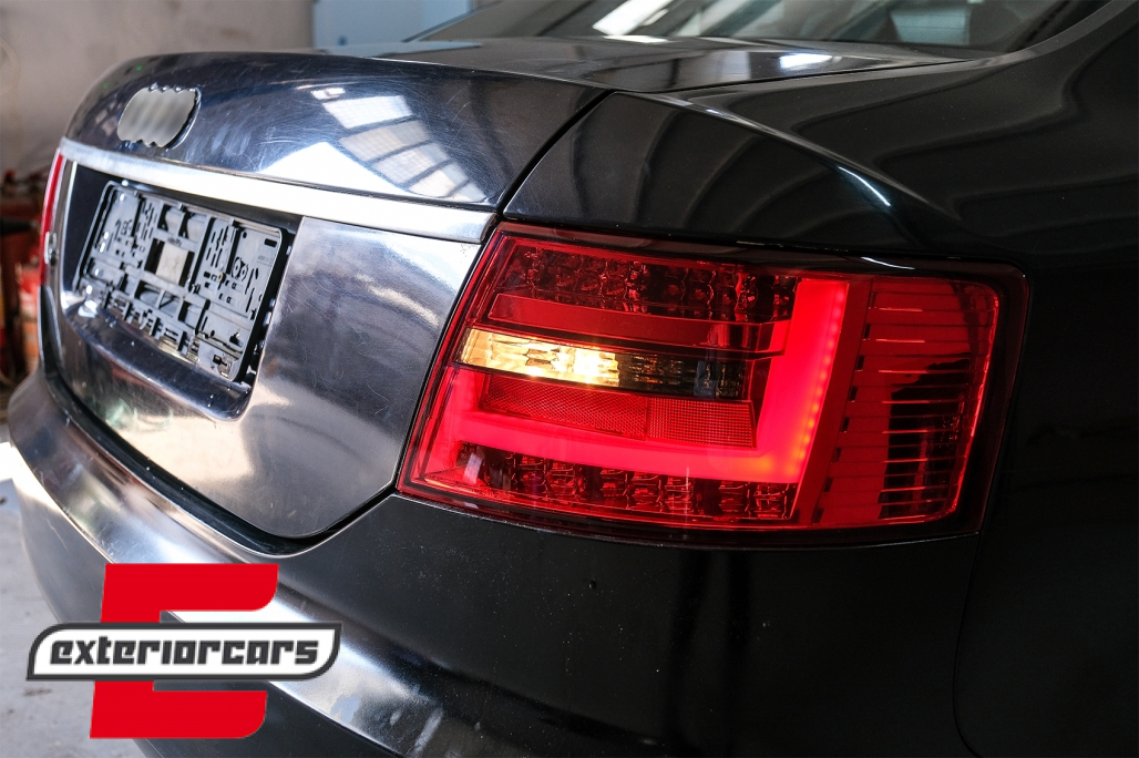 LED stražnja svjetla LedBar dizajn (crvena/smoke) / Audi A6 C6 4F limuzina (2004-07.2008) - Slika 32