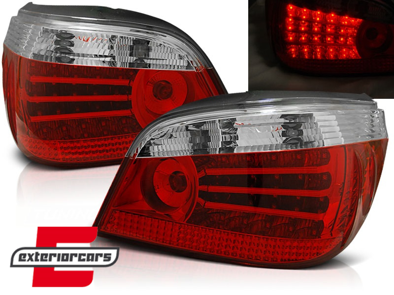 LED stražnja svjetla (crvena/kristal) / BMW serije 5 E60 (2003-03.2007) limuzina