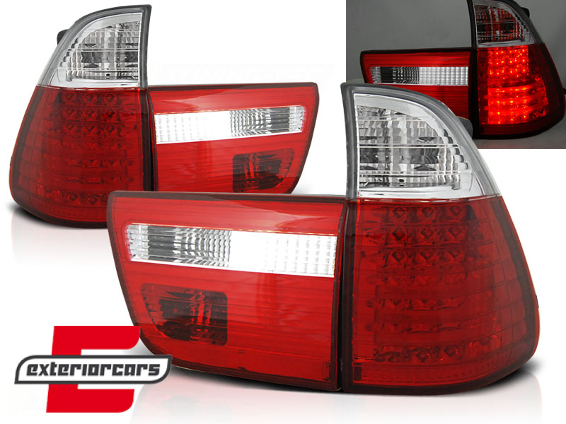 LED stražnja svjetla (crvena/kristal) / BMW X5 E53 (1999-10.2003)