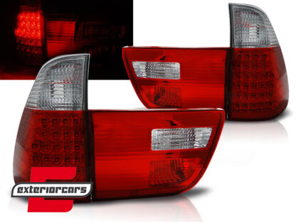 LED stražnja svjetla (crvena/kristal) / BMW X5 E53 (1999-2006)