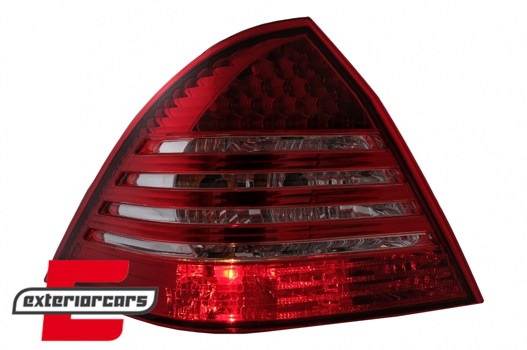 LED stražnja svjetla (crvena/kristal) / Mercedes C-klasa W203 (2000-2004) limuzina - Slika 11
