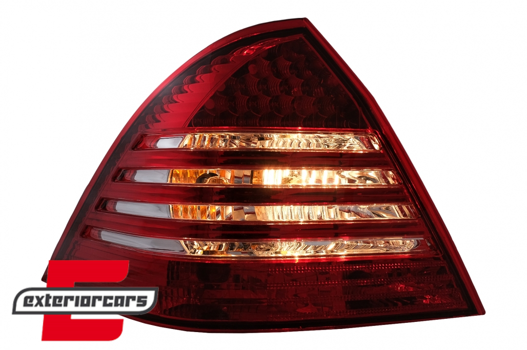 LED stražnja svjetla (crvena/kristal) / Mercedes C-klasa W203 (2000-2004) limuzina - Slika 13