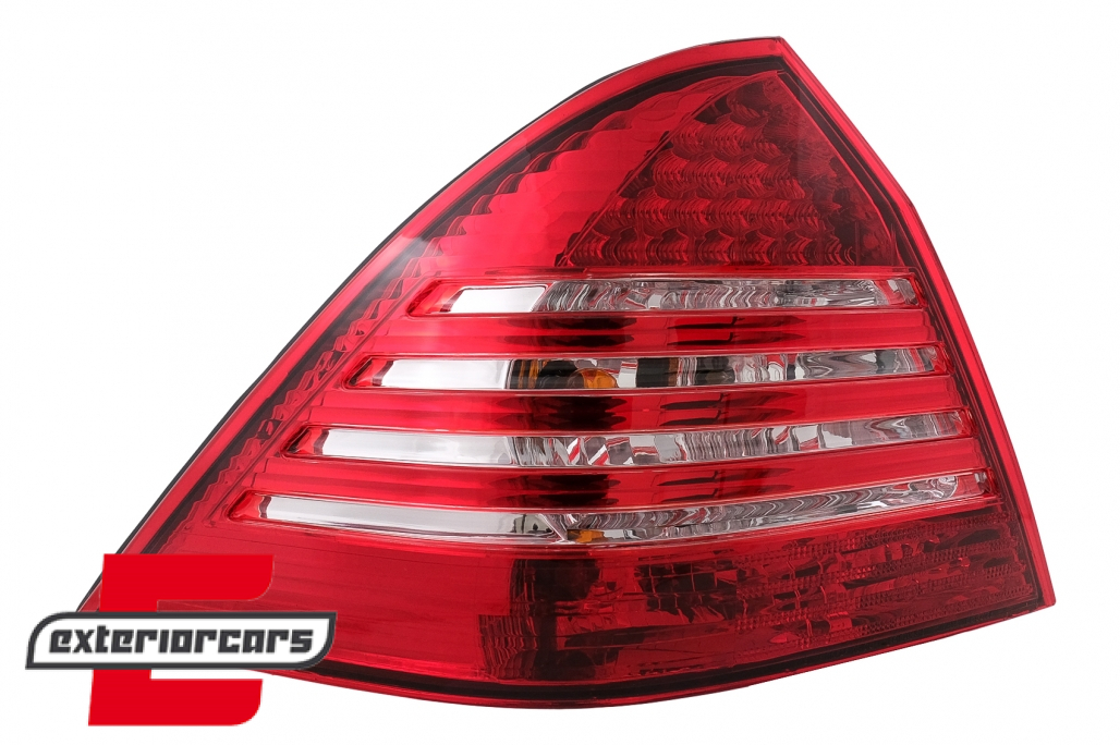 LED stražnja svjetla (crvena/kristal) / Mercedes C-klasa W203 (2000-2004) limuzina - Slika 3
