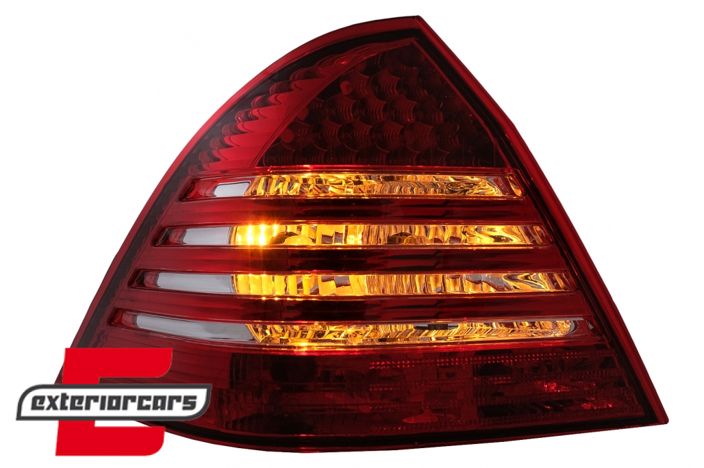 LED stražnja svjetla (crvena/kristal) / Mercedes C-klasa W203 (2000-2004) limuzina - Slika 7