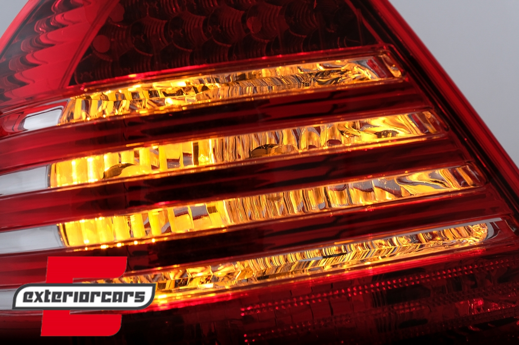 LED stražnja svjetla (crvena/kristal) / Mercedes C-klasa W203 (2000-2004) limuzina - Slika 8