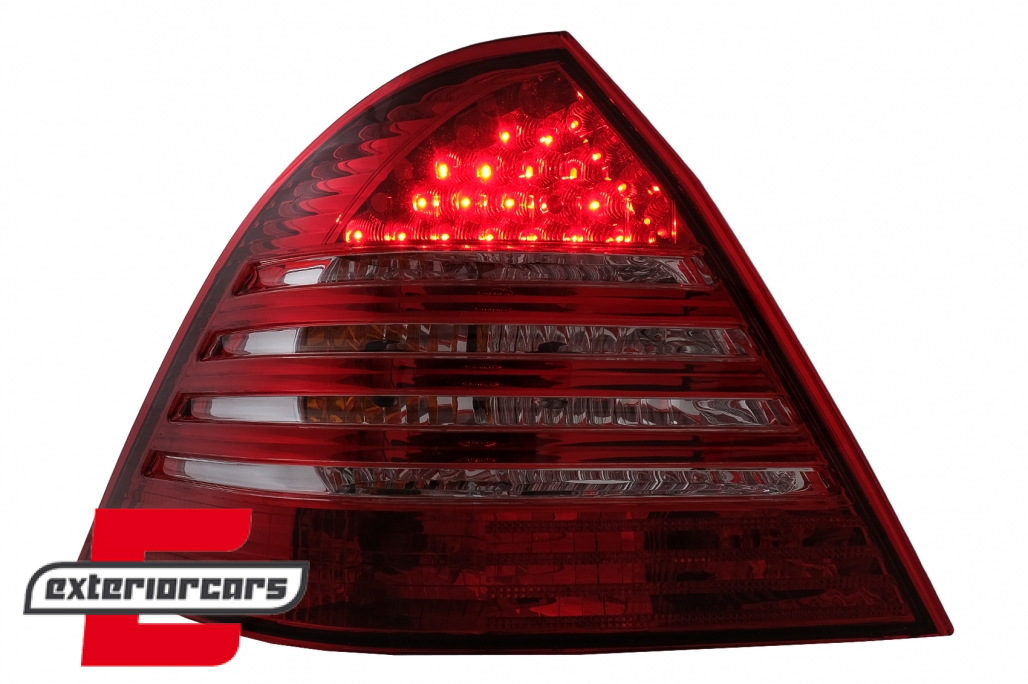 LED stražnja svjetla (crvena/kristal) / Mercedes C-klasa W203 (2000-2004) limuzina - Slika 9