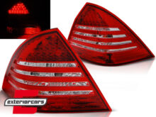 LED stražnja svjetla (crvena/kristal) / Mercedes C-klasa W203 (2000-2004) limuzina