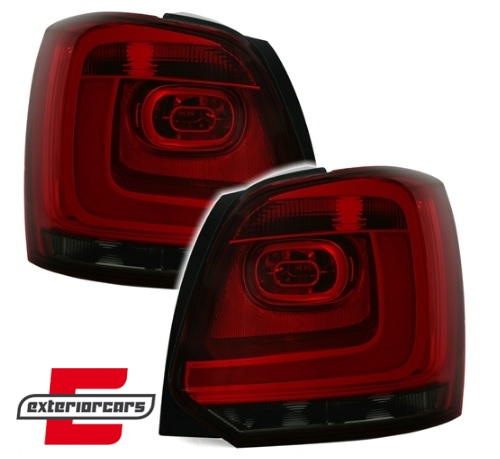 LED stražnja svjetla LightBar (crvena/smoke) / Volkswagen Polo (2009-2014) - Slika 2