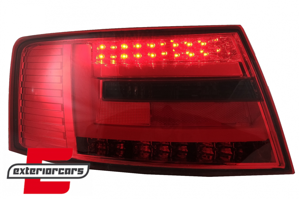 LED stražnja svjetla LedBar dizajn (crvena/smoke) / Audi A6 C6 4F limuzina (2004-07.2008) - Slika 12