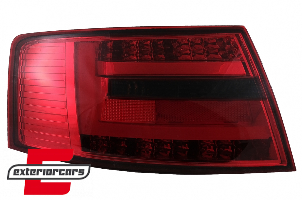 LED stražnja svjetla LedBar dizajn (crvena/smoke) / Audi A6 C6 4F limuzina (2004-07.2008) - Slika 16