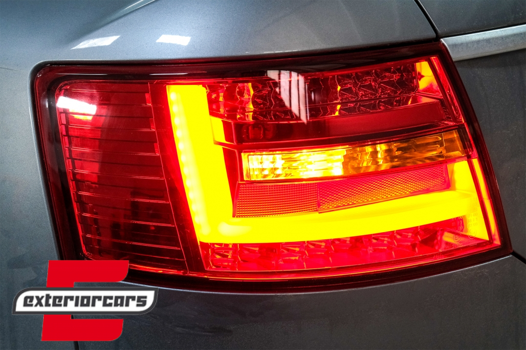 LED stražnja svjetla LedBar dizajn (crvena/smoke) / Audi A6 C6 4F limuzina (2004-07.2008) - Slika 24