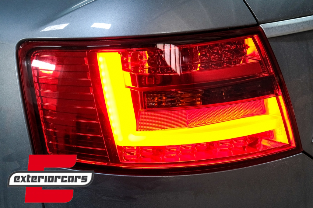 LED stražnja svjetla LedBar dizajn (crvena/smoke) / Audi A6 C6 4F limuzina (2004-07.2008) - Slika 25