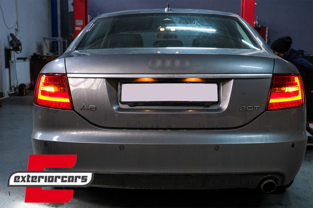 LED stražnja svjetla LedBar dizajn (crvena/smoke) / Audi A6 C6 4F limuzina (2004-07.2008) - Slika 27