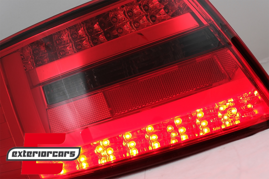 LED stražnja svjetla LedBar dizajn (crvena/smoke) / Audi A6 C6 4F limuzina (2004-07.2008) - Slika 4