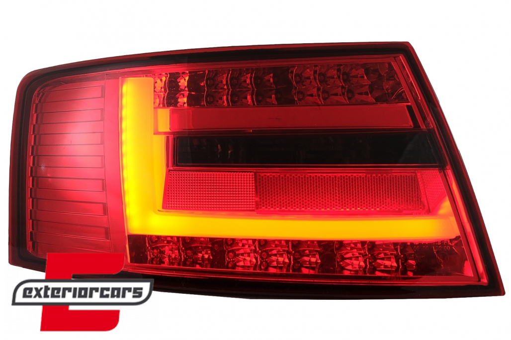 LED stražnja svjetla LedBar dizajn (crvena/smoke) / Audi A6 C6 4F limuzina (2004-07.2008) - Slika 5
