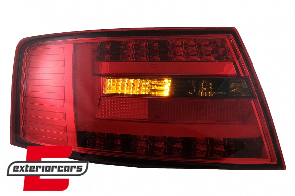 LED stražnja svjetla LedBar dizajn (crvena/smoke) / Audi A6 C6 4F limuzina (2004-07.2008) - Slika 9
