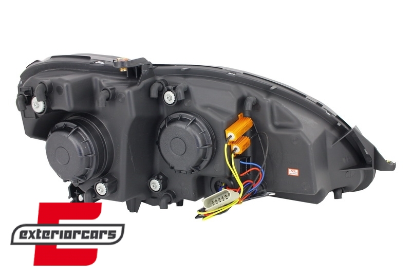 Prednja svjetla LED DRL W222 look (crna) / / Mercedes S klasa W220 (1998-2005) - Slika 13