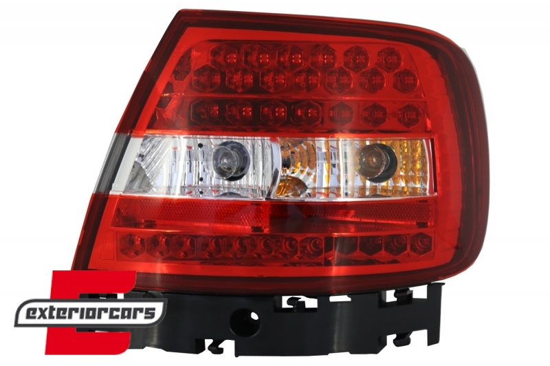 LED stražnja svjetla (crvena/kristal) / Audi A4 B5 (1994-09.2000) limuzina - Slika 4
