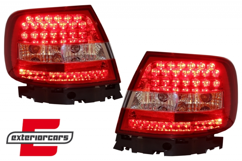 LED stražnja svjetla (crvena/kristal) / Audi A4 B5 (1994-09.2000) limuzina - Slika 6