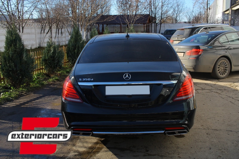 Difuzor zraka & nastavci auspuha S63 AMG dizajn / Mercedes S-klasa W222 Sport Line (2013-06.2017) - Slika 17