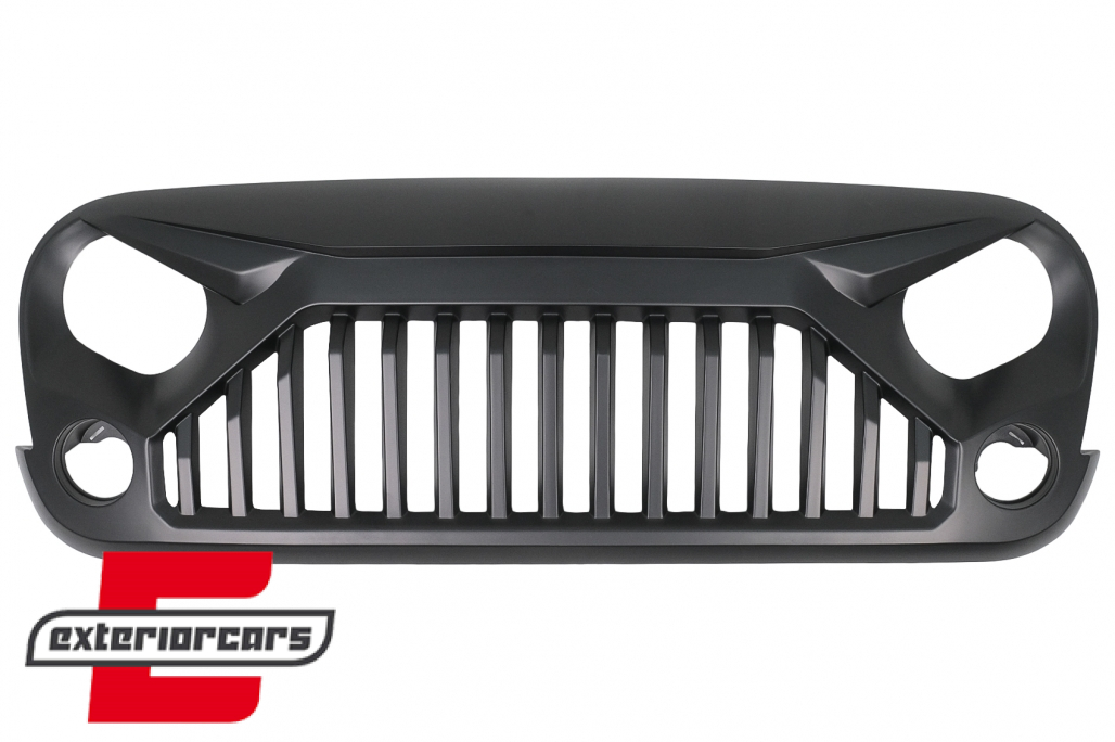 Prednja maska Angry Birds dizajn (mat crna) / JEEP Wrangler Rubicon JK (2007-2017)