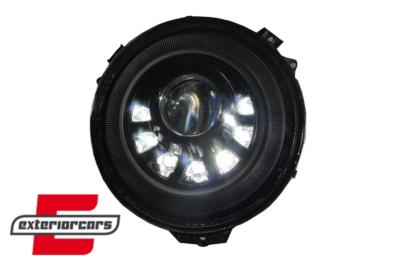 Prednji farovi Bi-Xenon LED M-kvadratni look (chrome) / Mercedes G-klasa W463 (2005-2017) - Slika 4