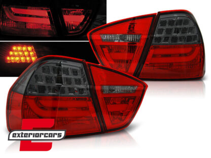 LED stražnja svjetla LCI LightBar dizajn (crvena/smoke) / BMW serije 3 E90 limuzina (2005-2008)