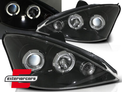 Prednja svjetla Angel Eyes (crna) / Ford Focus Facelift (11.2001-2004)