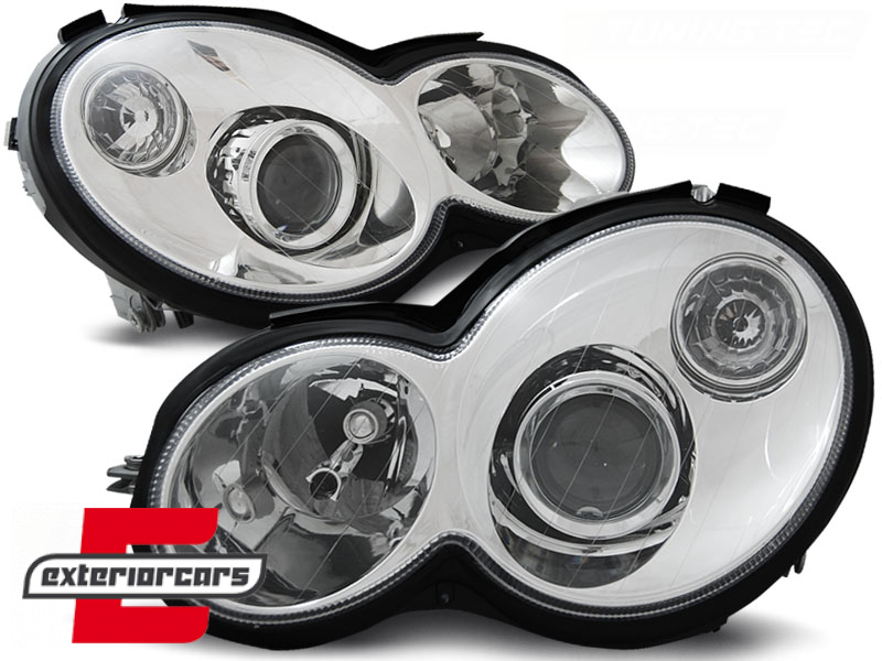 Prednja svjetla (chrome) / Mercedes C klasa Sportcoupe CL203 (2000-2008)