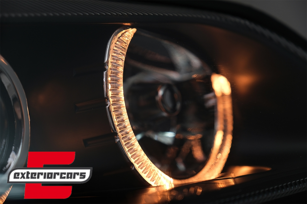 Prednja svjetla Angel Eyes (crna) / Opel Astra G (1997-2004) - Slika 5