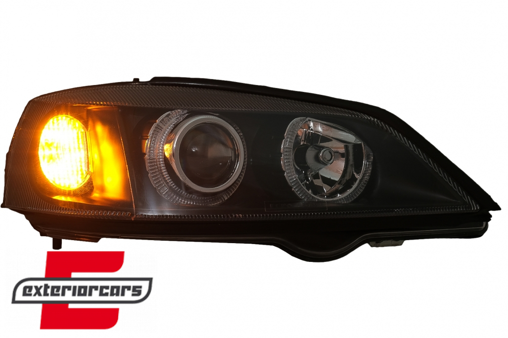Prednja svjetla Angel Eyes (crna) / Opel Astra G (1997-2004) - Slika 6
