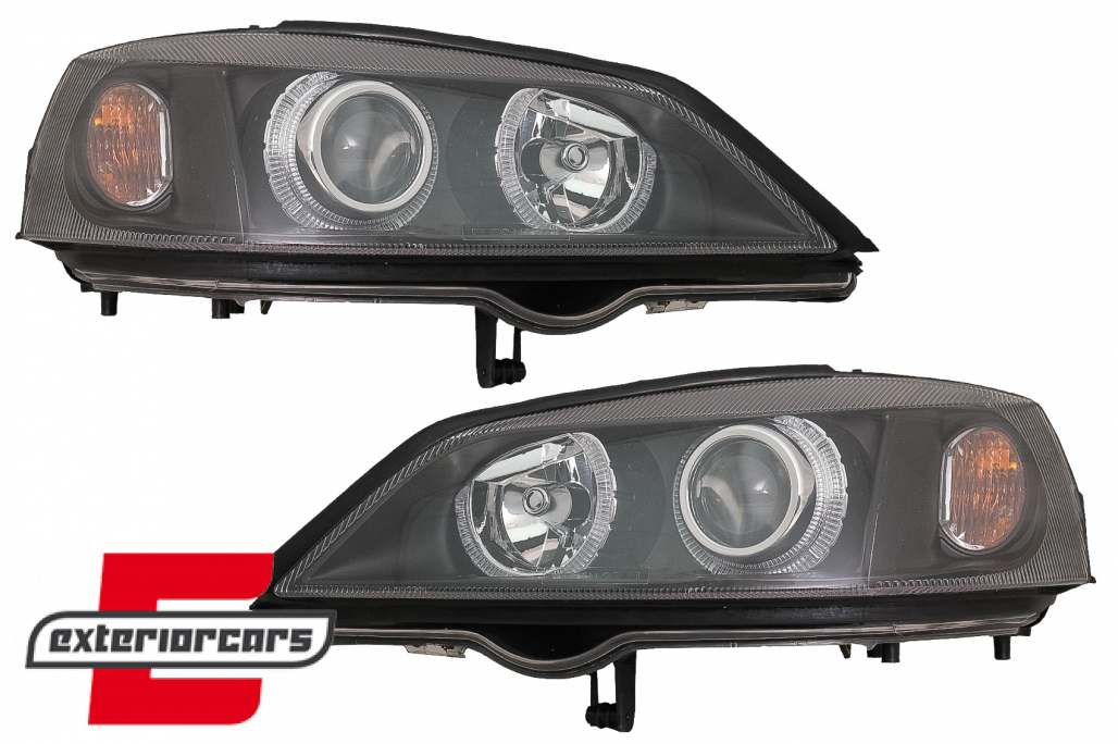 Prednja svjetla Angel Eyes (crna) / Opel Astra G (1997-2004) - Slika 10