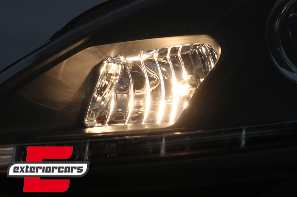 Prednja svjetla LED DRL (crna) / SEAT ALTEA LEON TOLEDO (04-09) - Slika 7