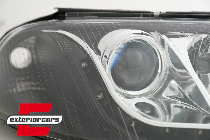 Prednja svjetla LED DayLight (crna) / Volkswagen Passat B5 3BG (09.2000-03.2005) - Slika 4