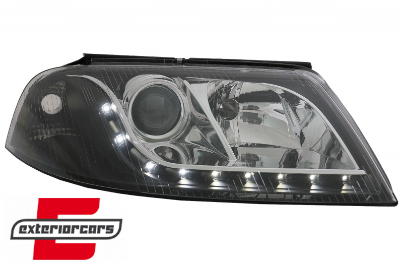 Prednja svjetla LED DayLight (crna) / Volkswagen Passat B5 3BG (09.2000-03.2005) - Slika 7