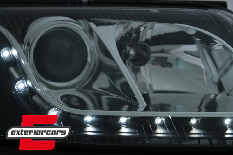 Prednja svjetla LED DayLight (crna) / Volkswagen Passat B5 3BG (09.2000-03.2005) - Slika 8