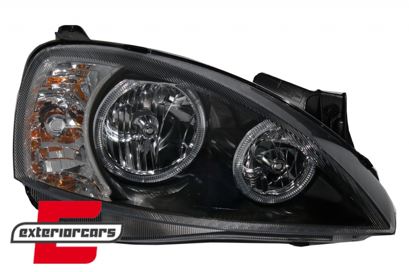 Prednja svjetla Angel Eyes (crna) / Opel Corsa C (2000-2006) - Slika 2