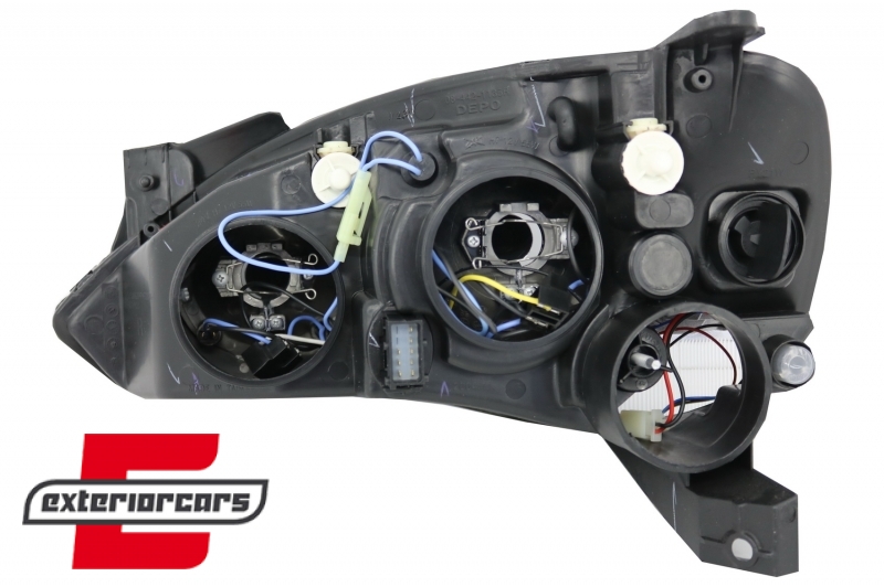Prednja svjetla Angel Eyes (crna) / Opel Corsa C (2000-2006) - Slika 6