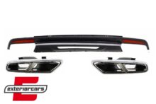 Difuzor zraka & nastavci auspuha S65 AMG dizajn / Mercedes S-klasa W222 Sport Line (2013-06.2017)